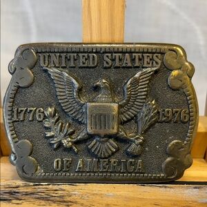 Bicentennial Anniversary of the United States of America belt buckle made in USA